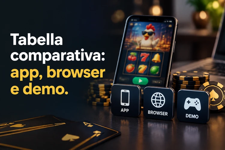Tabella comparativa: app, browser e demo