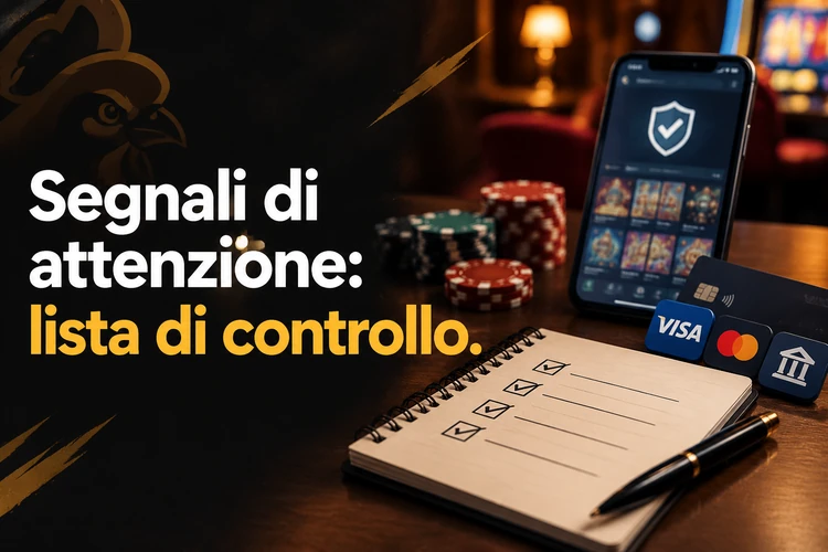 Segnali di attenzione: lista di controllo