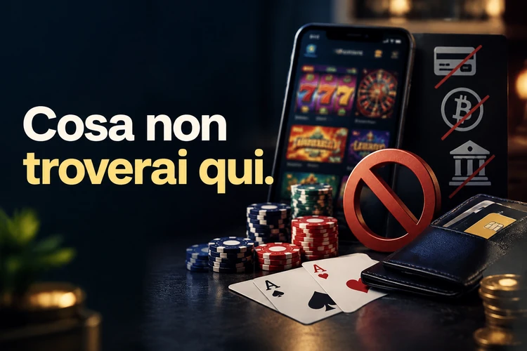 Cosa non troverai qui
