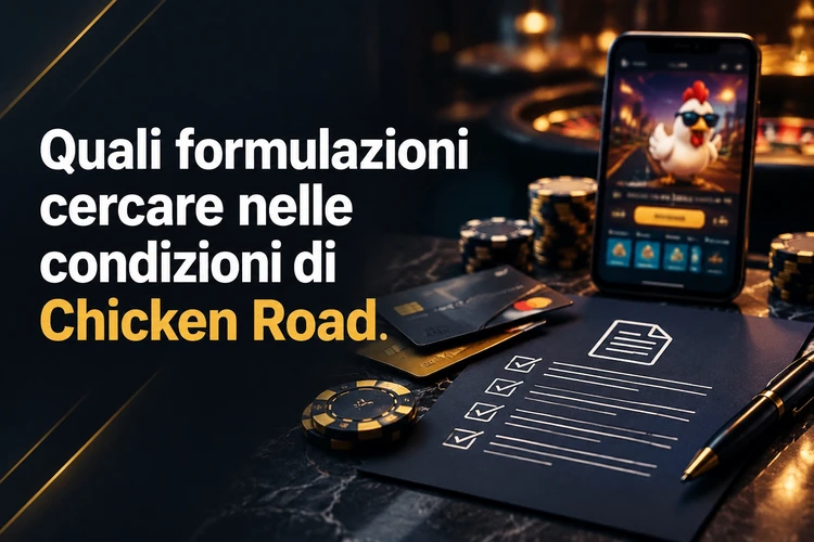 Quali formulazioni cercare nelle condizioni di Chicken Road
