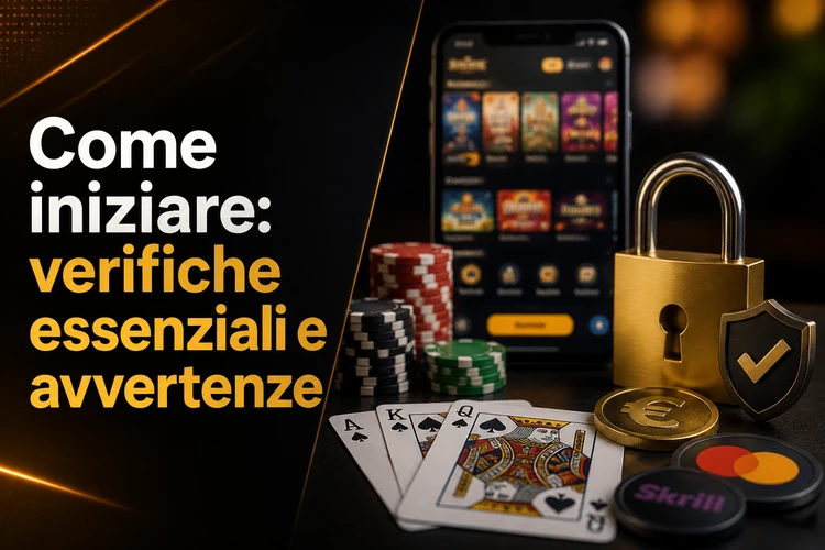 Come iniziare: verifiche essenziali e avvertenze
