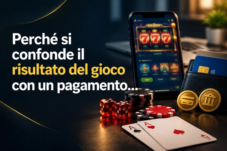 Perché si confonde il risultato del gioco con un pagamento reale